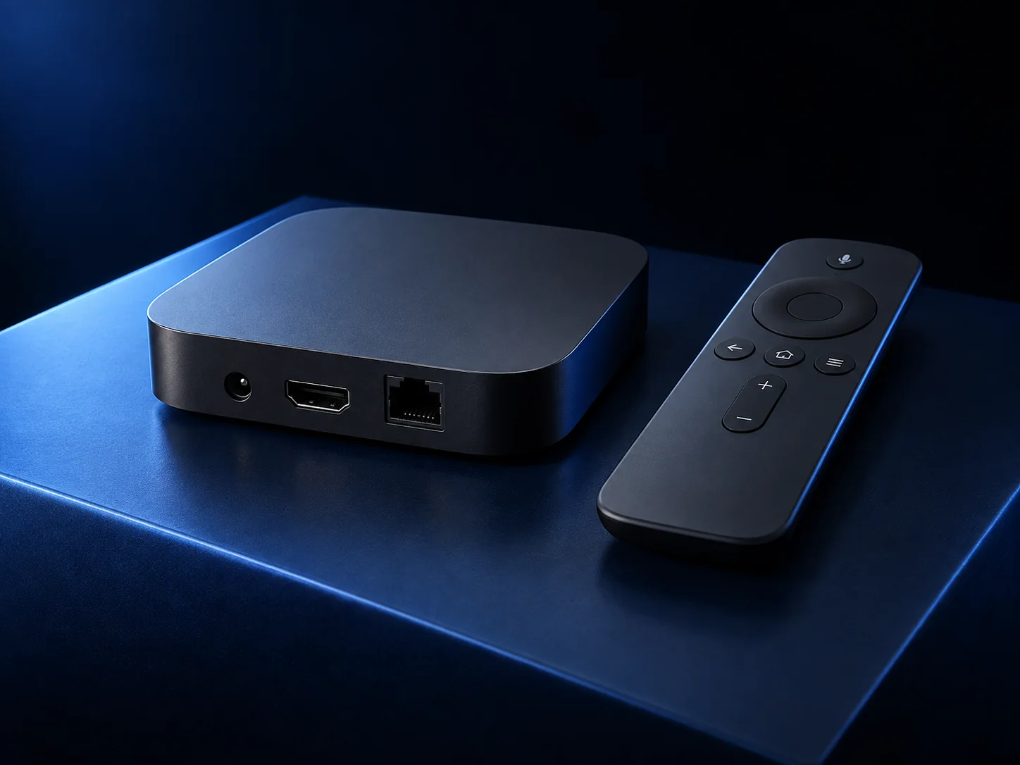 ARC PLUS TV-Box und Fernbedienung