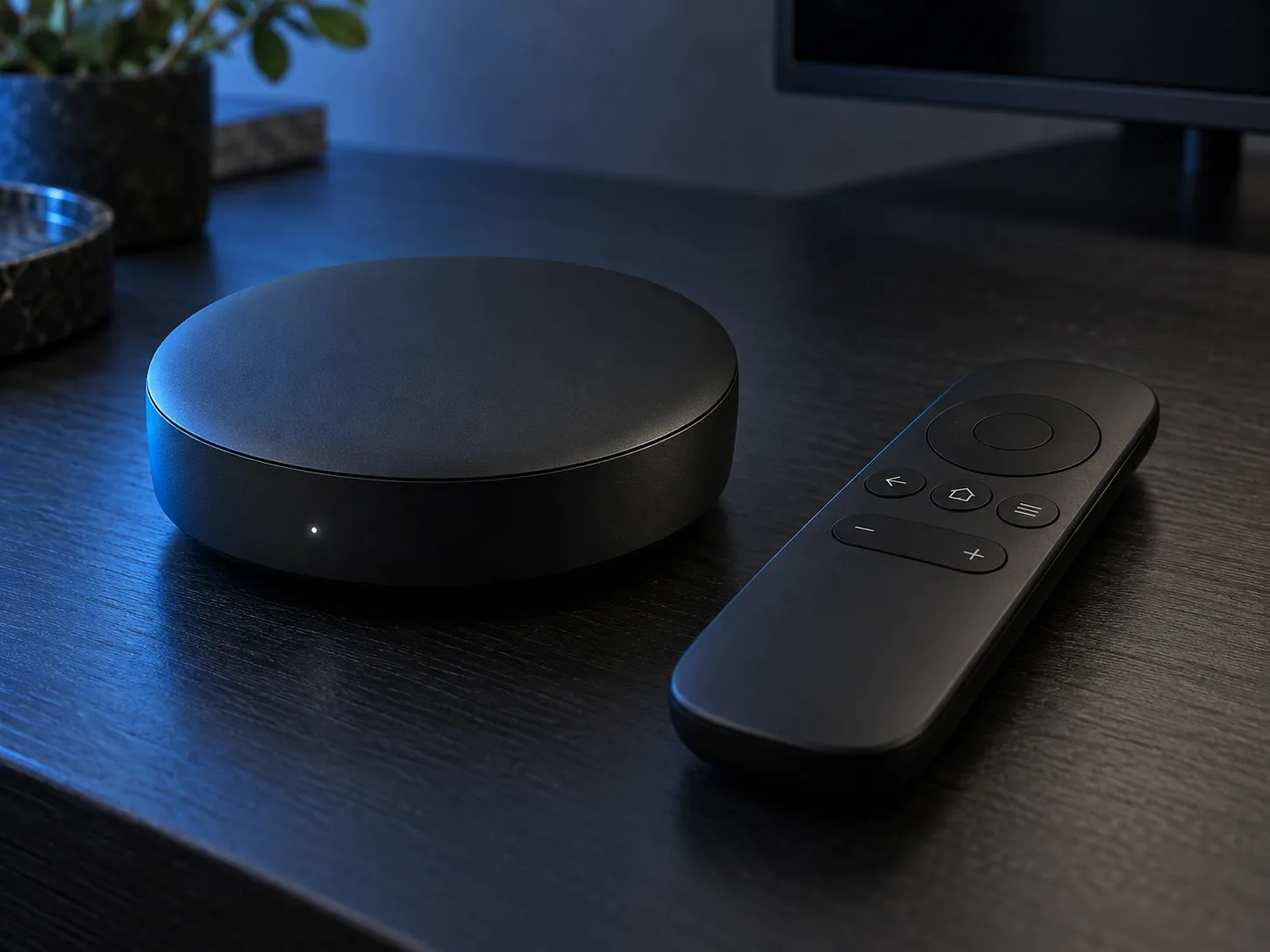 ARC PRO TV-Box und Fernbedienung