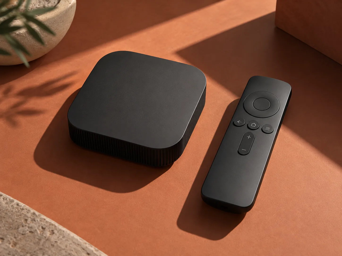 ARC VIEW TV-Box und Fernbedienung